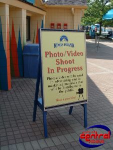 Crocodile Dundee's Boomerang Bay's Gold Pass Preview Day 'Filming in Progress' Sign