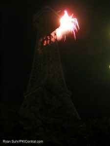 Eiffel Tower at Nights of Fire 2004