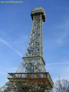 Eiffel Tower Being Sandblasted and Painted