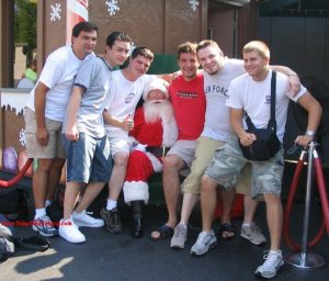 Bill, Jonah, Ryan, Santa Claus, Tom, Nathan and Dane
