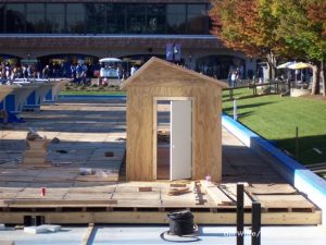 Skate Houses on fountain