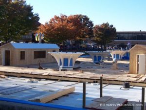 Skate Houses on fountain