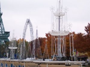 Winterfest Preparations on fountain