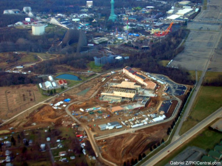 Aerials view of Great Wolf Lodge