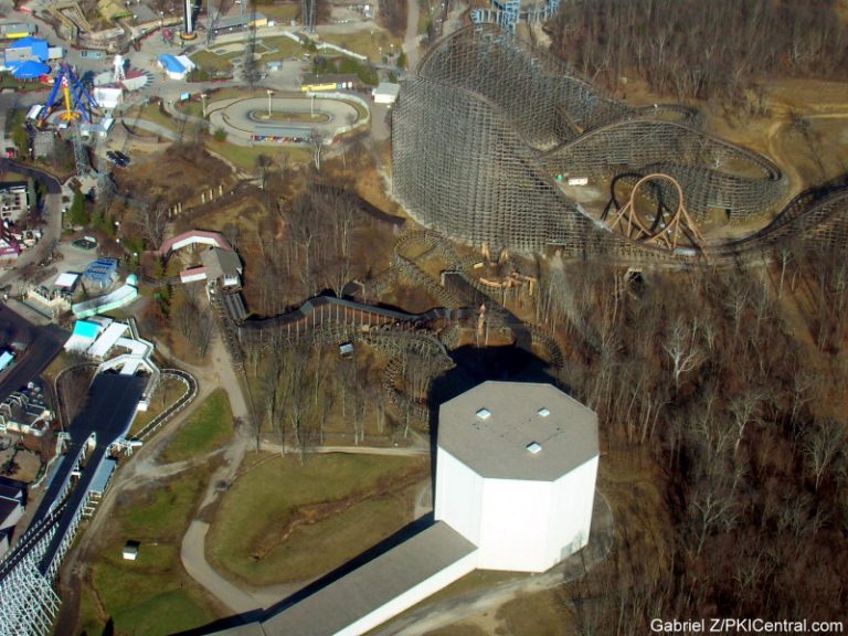 Aerial view of Kings Island