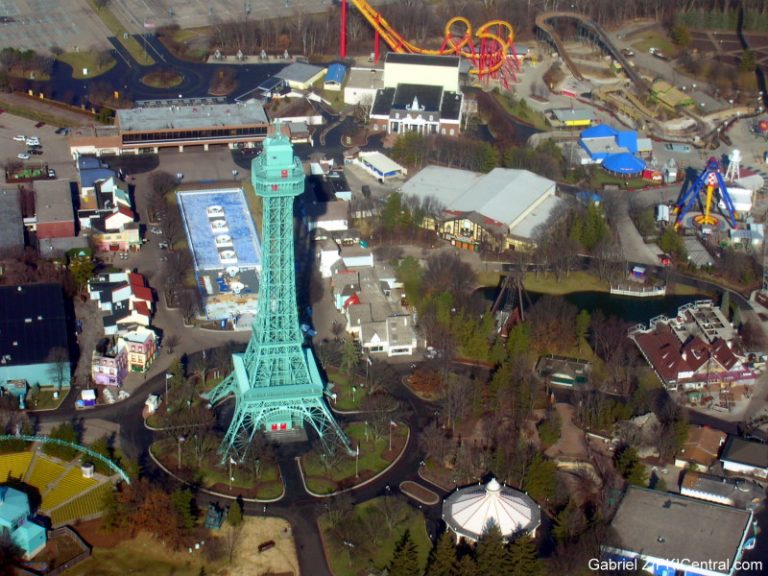 Aerial view of Kings Island