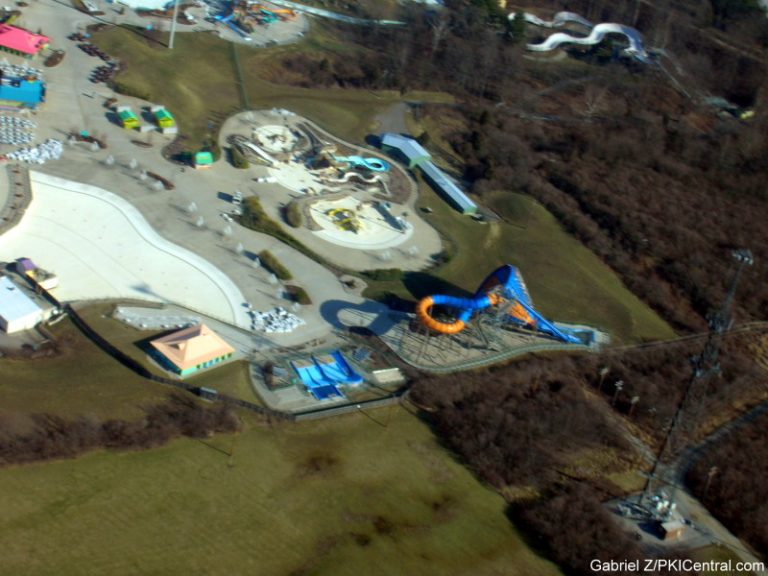 Aerial view of Boomerang Bay