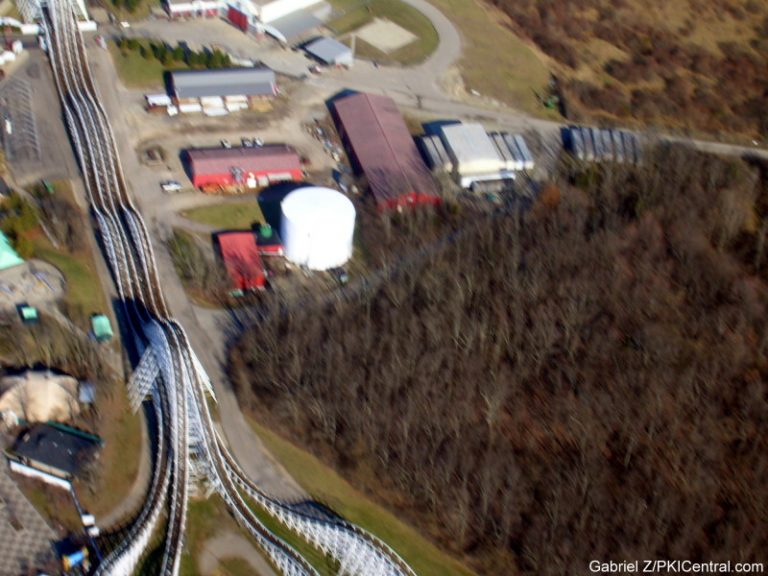 Aerial view of Kings Island
