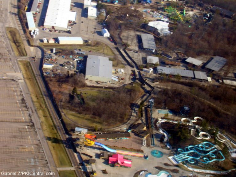 Aerial view of Boomerang Bay