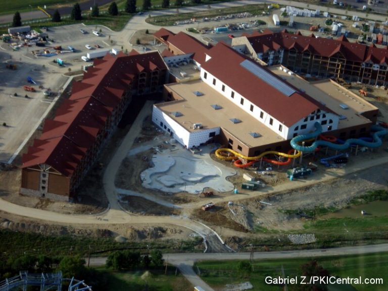 Aerial of Great Wolf Lodge