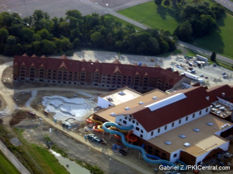 Aerial of Great Wolf Lodge