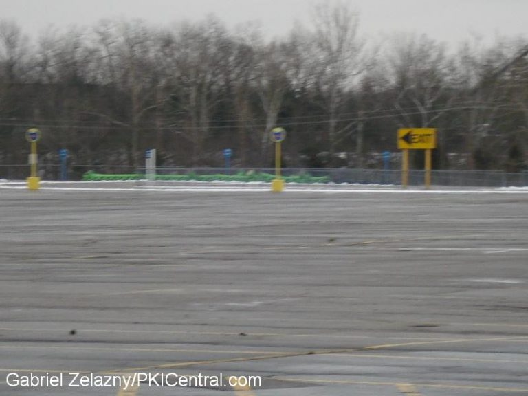 Coaster Track in parking lot staging area.
