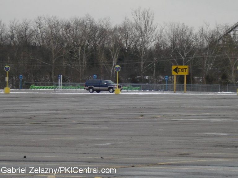 Coaster Track in parking lot staging area.