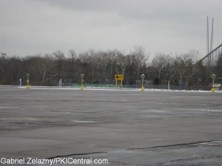 Coaster Track in parking lot staging area.