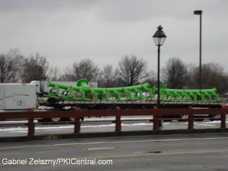Coaster Track in parking lot staging area.
