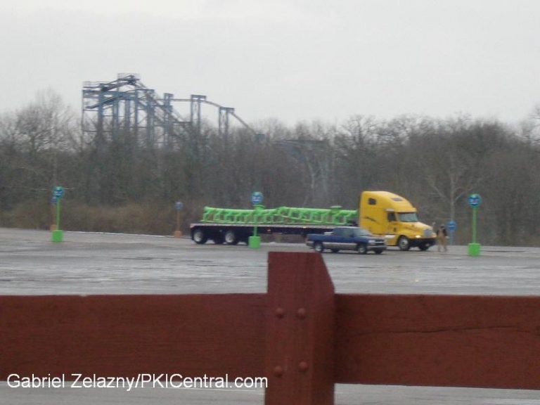 Coaster Track in parking lot staging area.