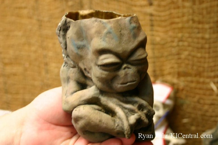 Some sort of dead alien baby.