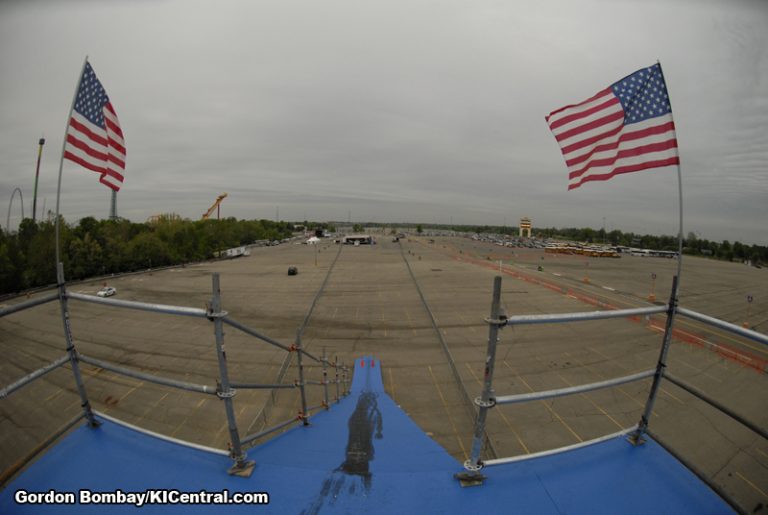 Top of the starting ramp.