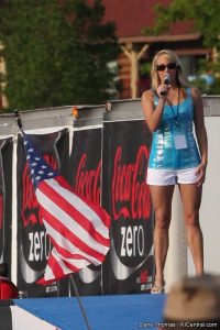 Knievels Daughter Sings the National Anthem
