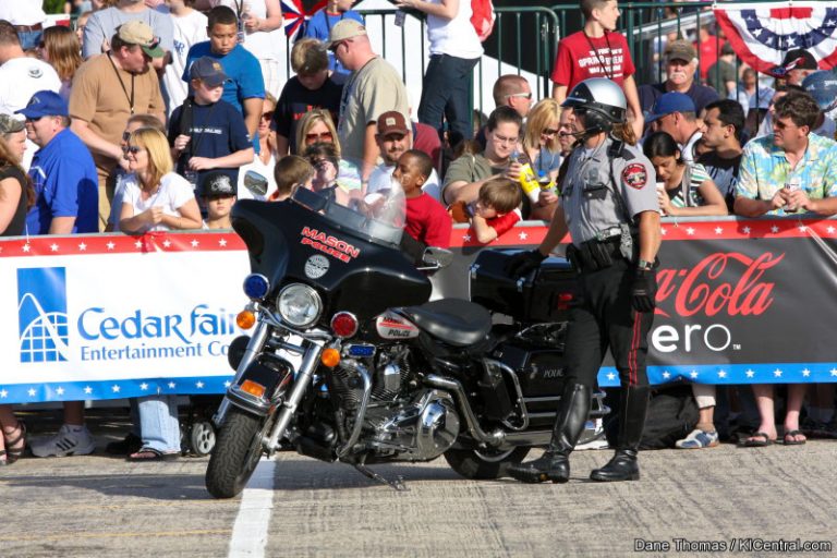 Police Motorcycle Display