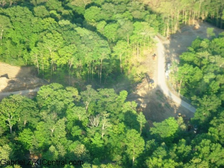 Aerial shot of Mystery Construction (May)