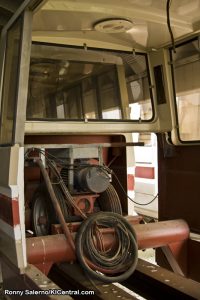 Old KI monorail car awaiting refurbishment.