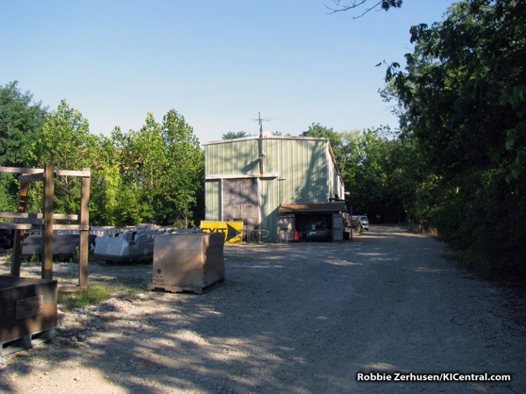 Old Flight of Fear train and Monorail Maintenance Building