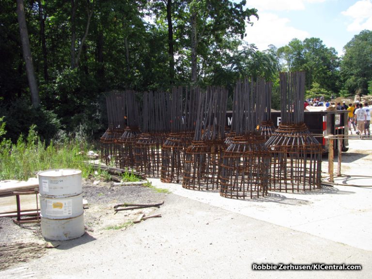 Rebar cages for future footings for Diamonback