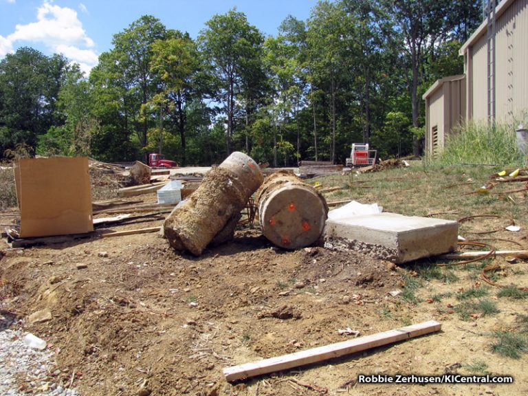 Old footings, likely from Kenton`s Cove Keelboat Canal