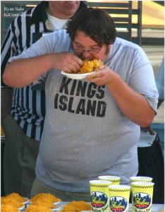 Ricky "The Bowling Ball" Howard at Major League Eating at Kings Island