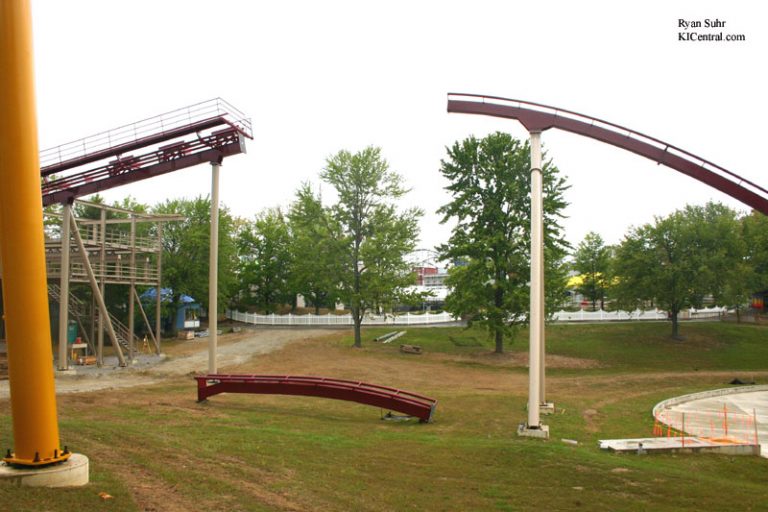Connection between the splashdown return and the final brake run.  It'll be the last piece installed.