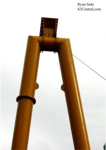 Diamondback Construction 9-12-08, Massive lift hill support