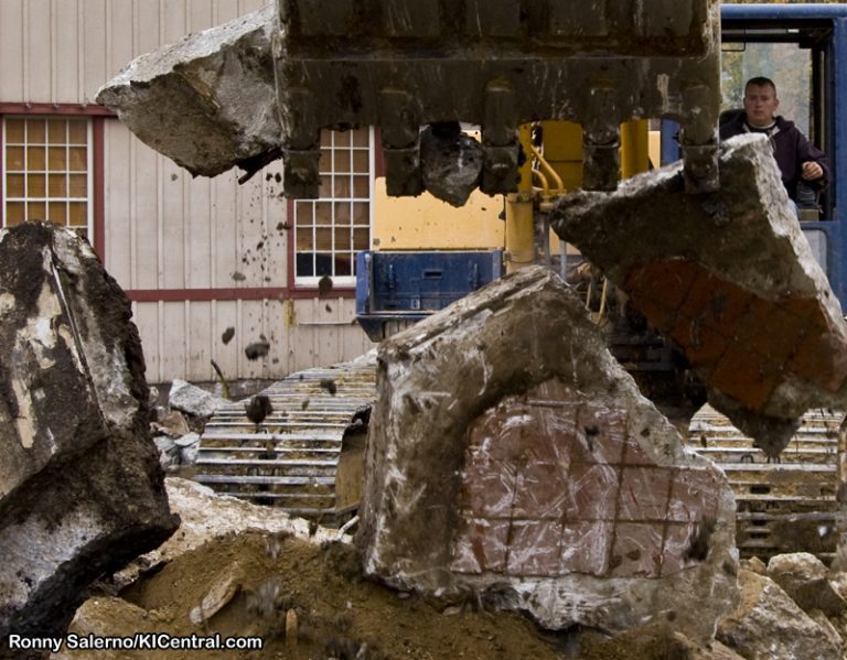 Demolition of Red Beard's Revenge/Mining Co. Building