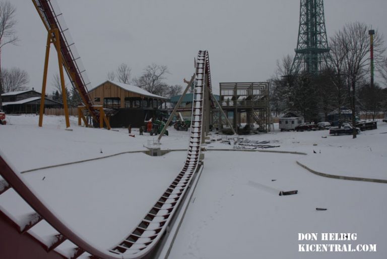 Kings Island Covered in Snow