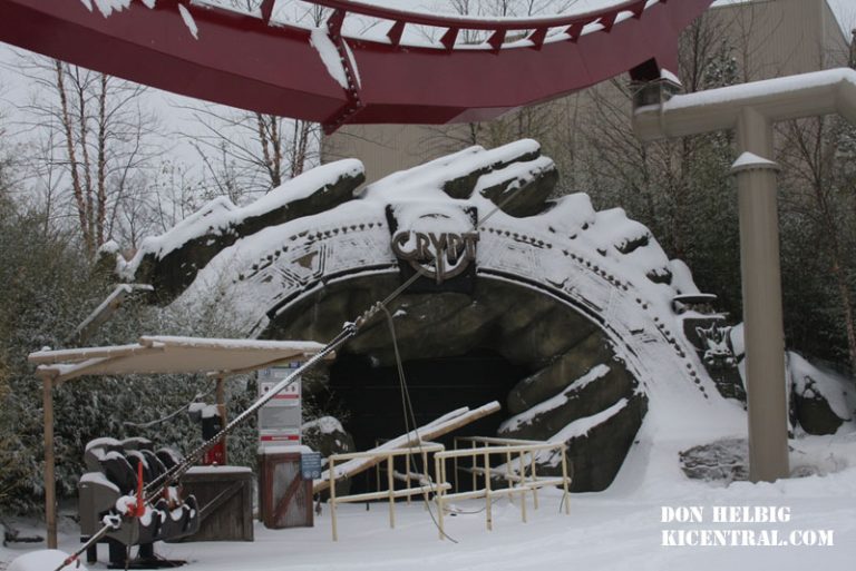 Kings Island Covered in Snow