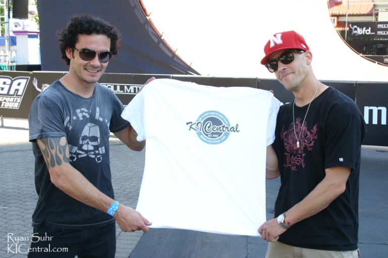 Simon Tibron and Danny Mayer show off the best t-shirt in the world!