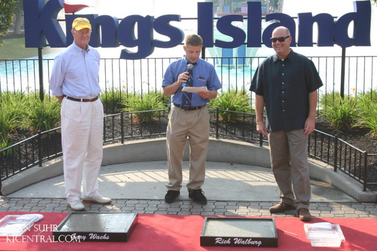 Gary Wachs and Rich Walburg are inducted into the Kings Island Walk of Fame 2009