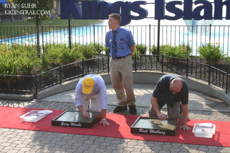 Gary Wachs and Rich Walburg are inducted into the Kings Island Walk of Fame 2009.