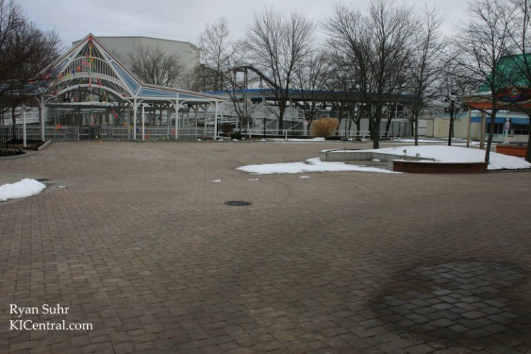 New pavers in Coney Mall.