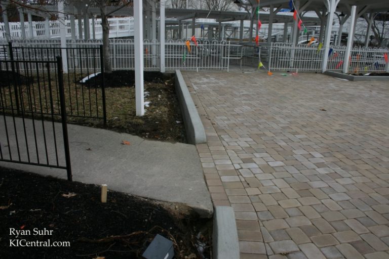 In addition to new pavers, Coney is also getting new curbs.