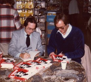 Meff at booksigning with ex-Bengal TE Bob Trumpy,   later WLW talk radio sportstalk host then NBC game of the week color   analysist.