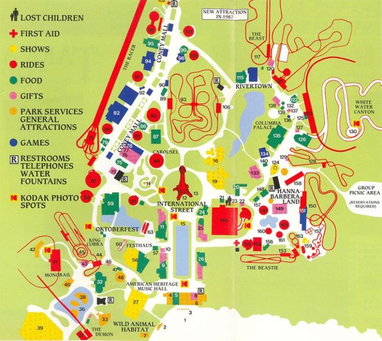 1986 Park Map