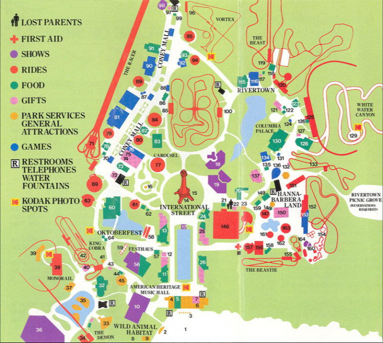 1987 Park Map