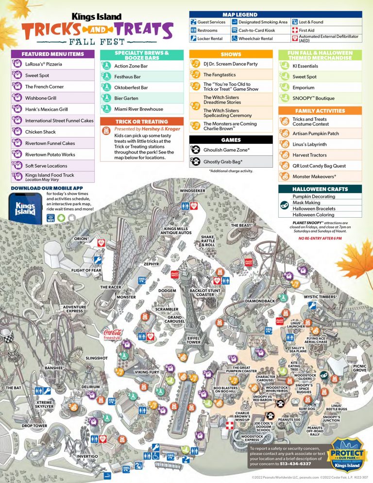 2022 Tricks & Treats Map