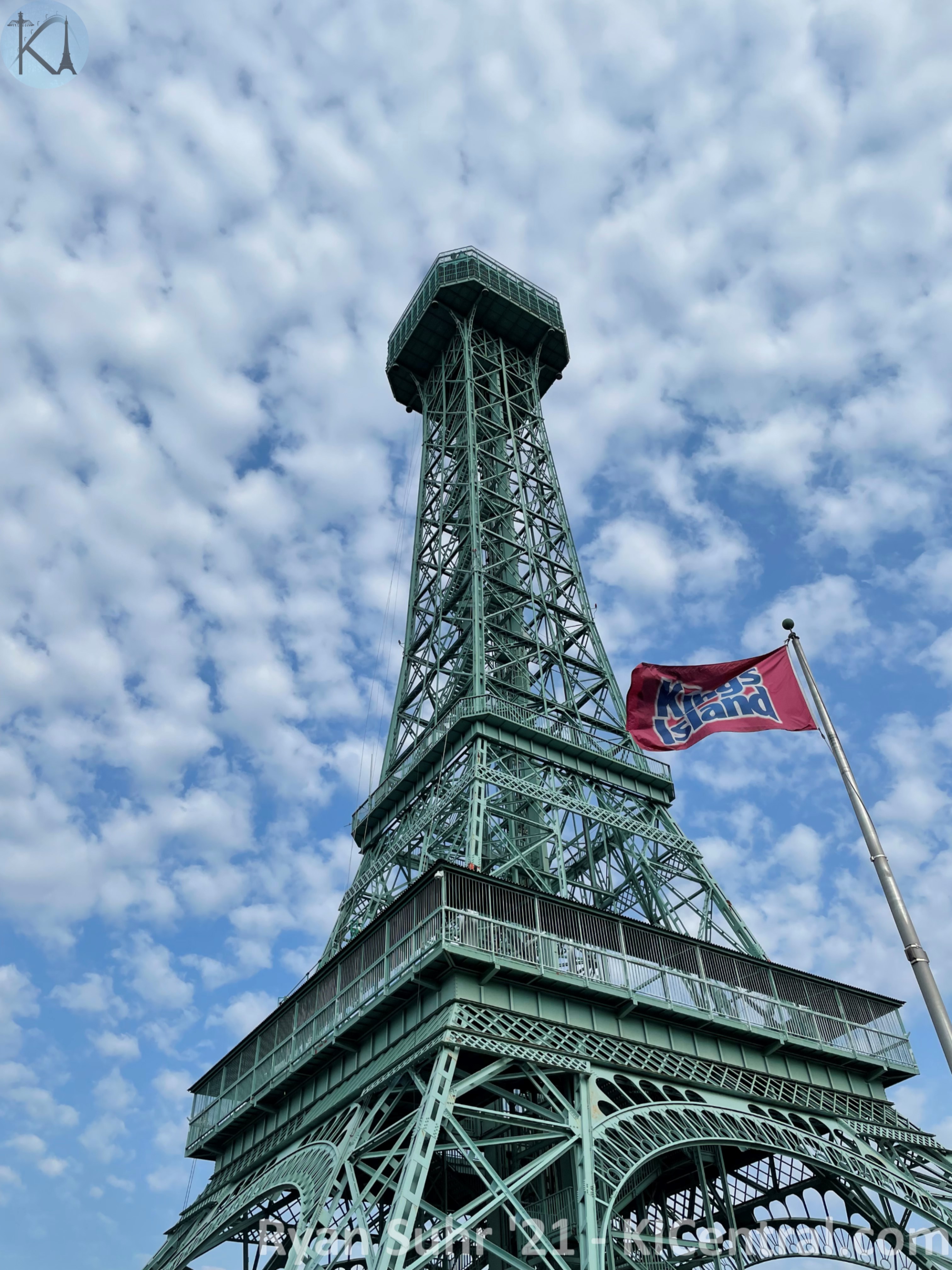 Eiffel Tower Repaint 2021 Kings Island Central